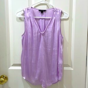 Lilac Sleeveless VNeck Dressy Top
